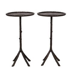 Pair of Bronze Corbin Winston Twig Side Tables