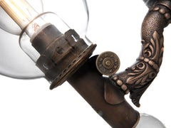 Pair of Bronze Dayton Railroad Sconces