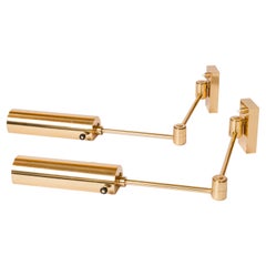 Pair of Bronze Deployable "Liseuse à Bras" Reading Sconces by Christian Liaigre