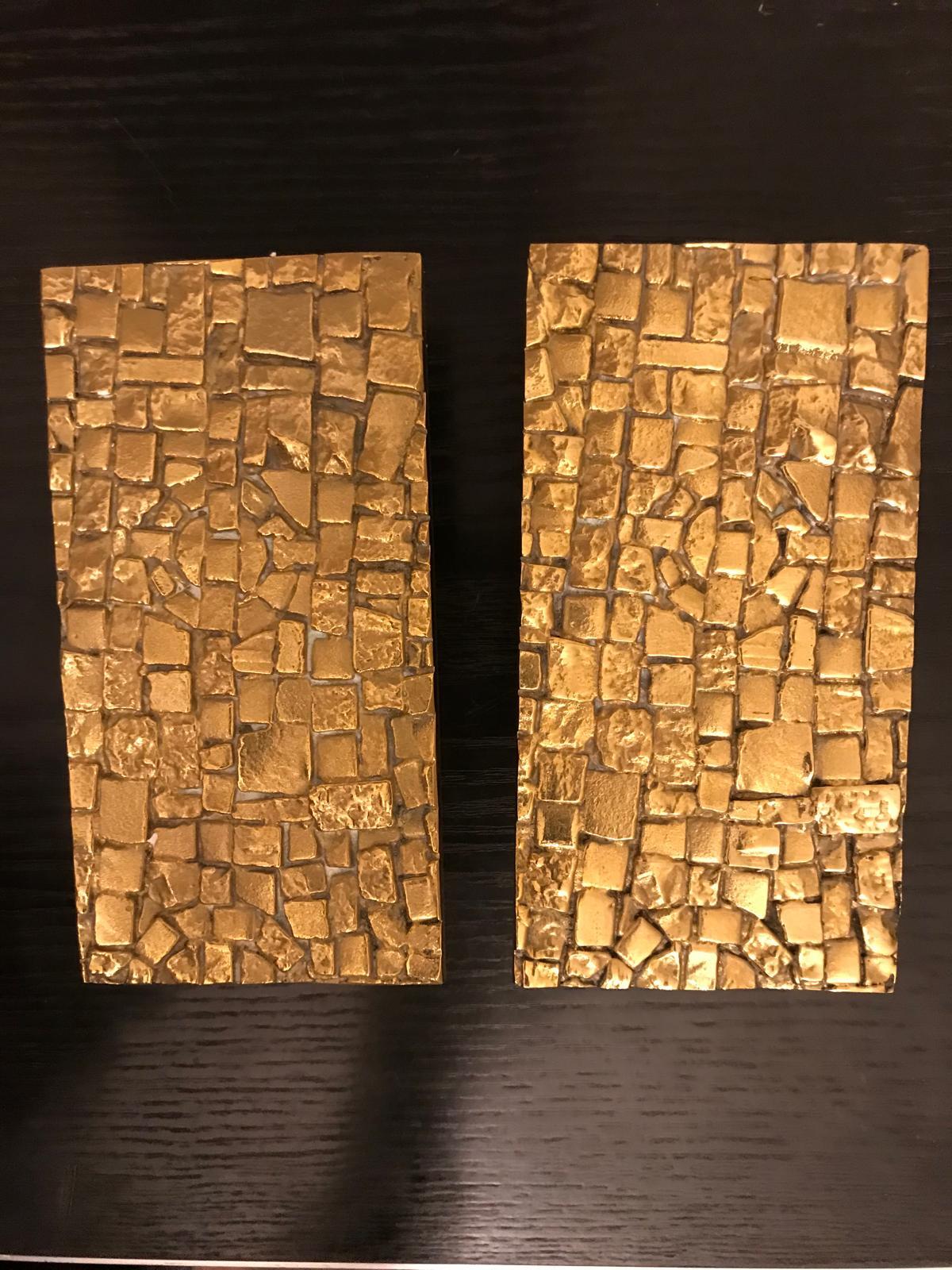 Pair of Bronze Door Handles, 1970s In condizioni buone in vendita a Catania, IT