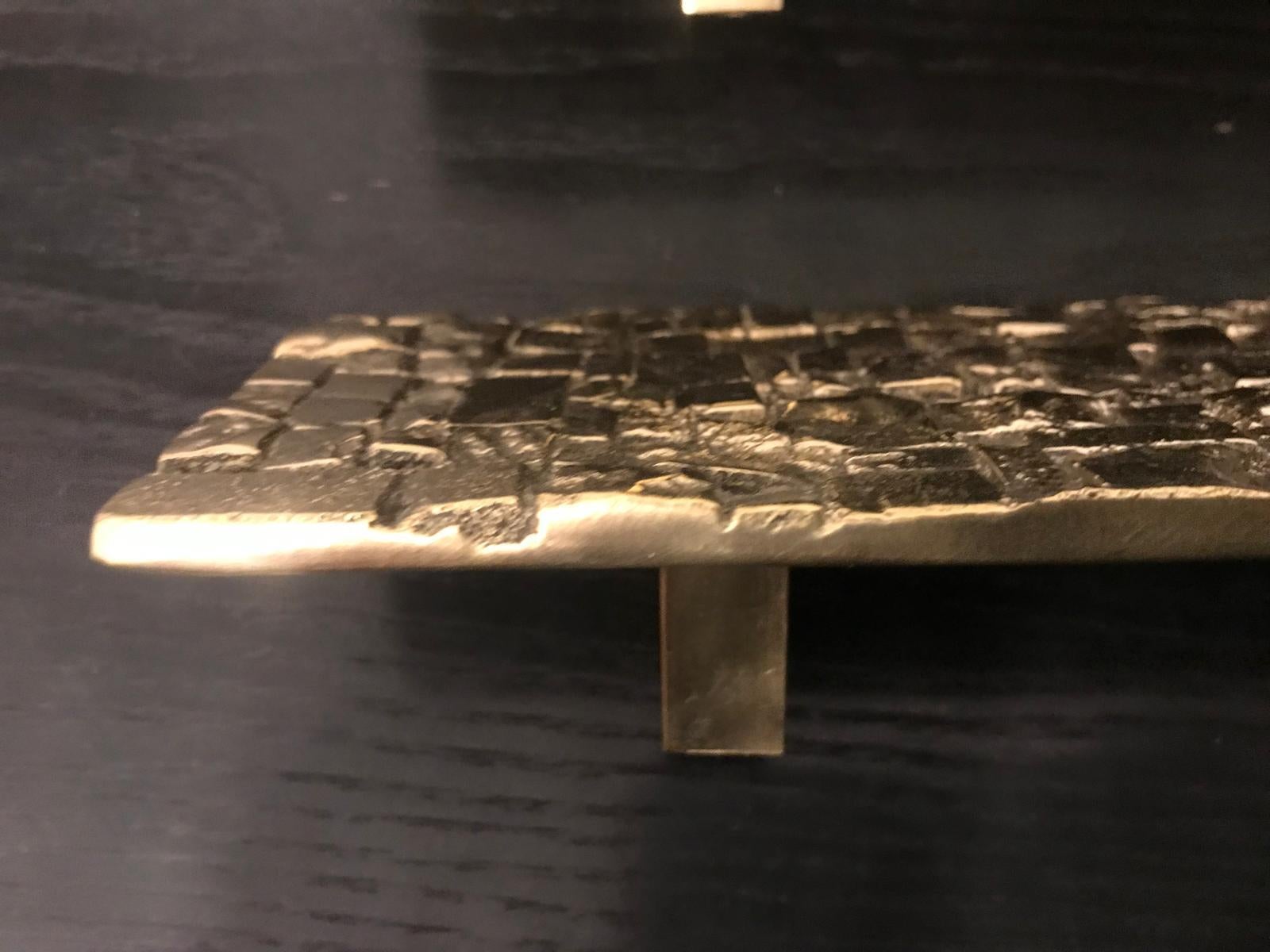 Bronzo Coppia di maniglie per porte in bronzo, anni '70 in vendita