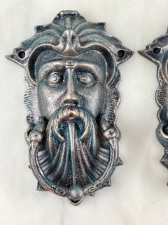 Pair of Bronze Door Knockers, Italy, 1980s