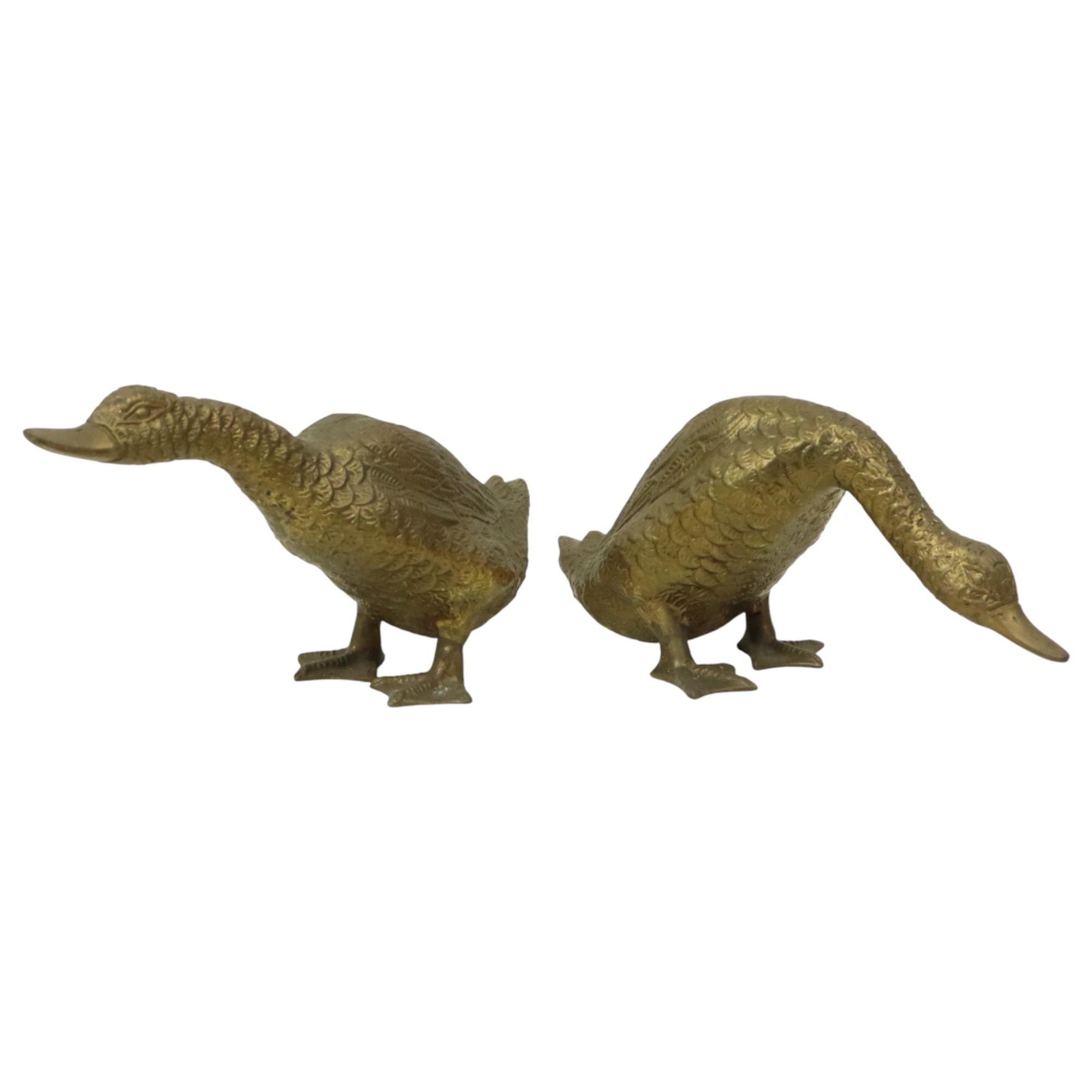 Coppia di anatre e ochette in bronzo Francia anni '40 in vendita 10