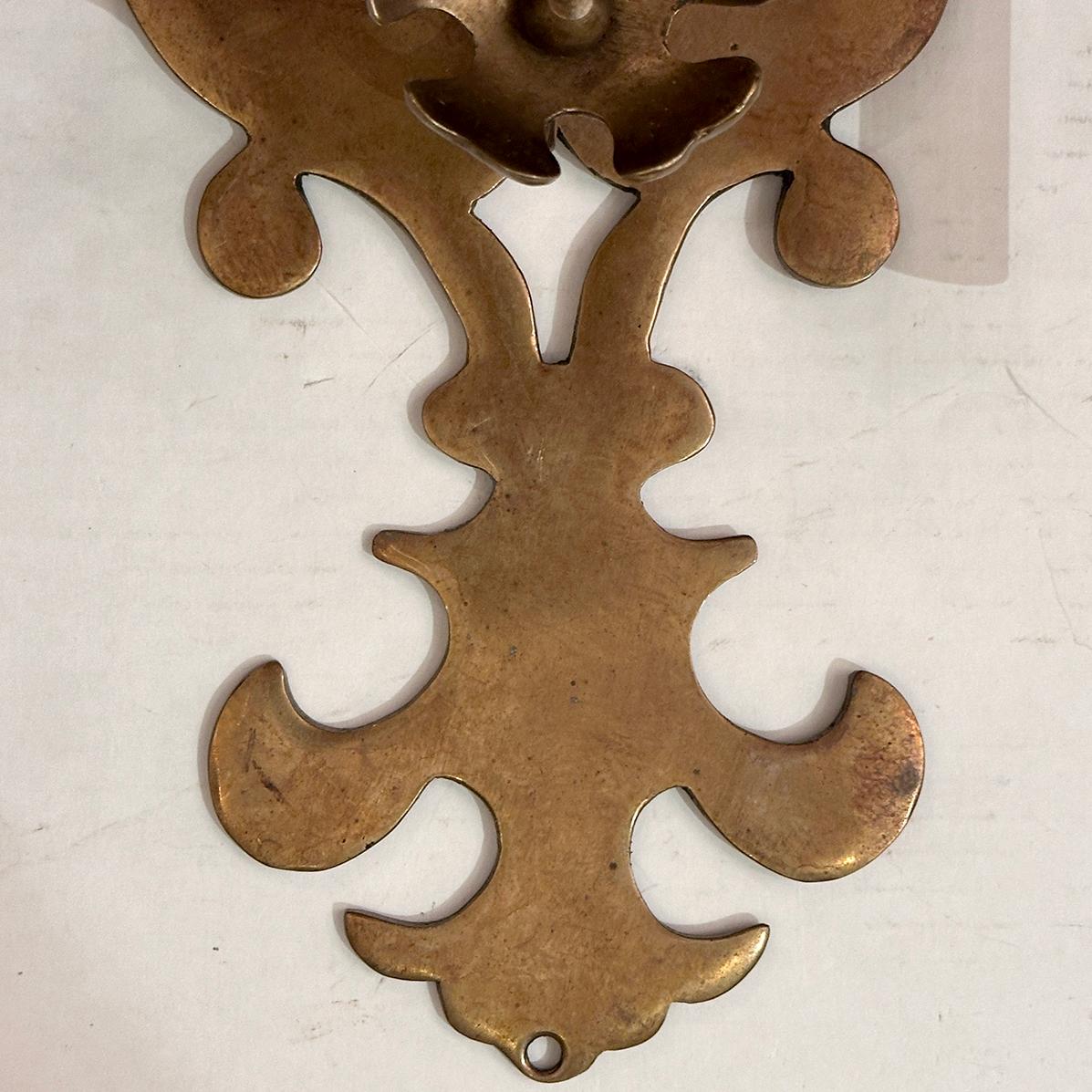 Bronzo Coppia di lampade olandesi in bronzo in vendita