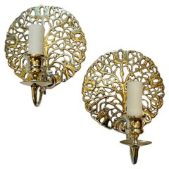 Pair of Bronze Dutch Sconces