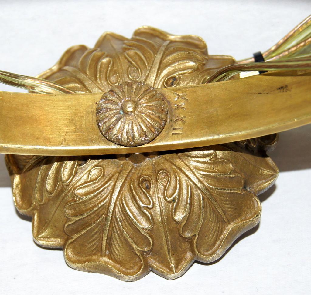 Francese Coppia di lampade impero in bronzo in vendita