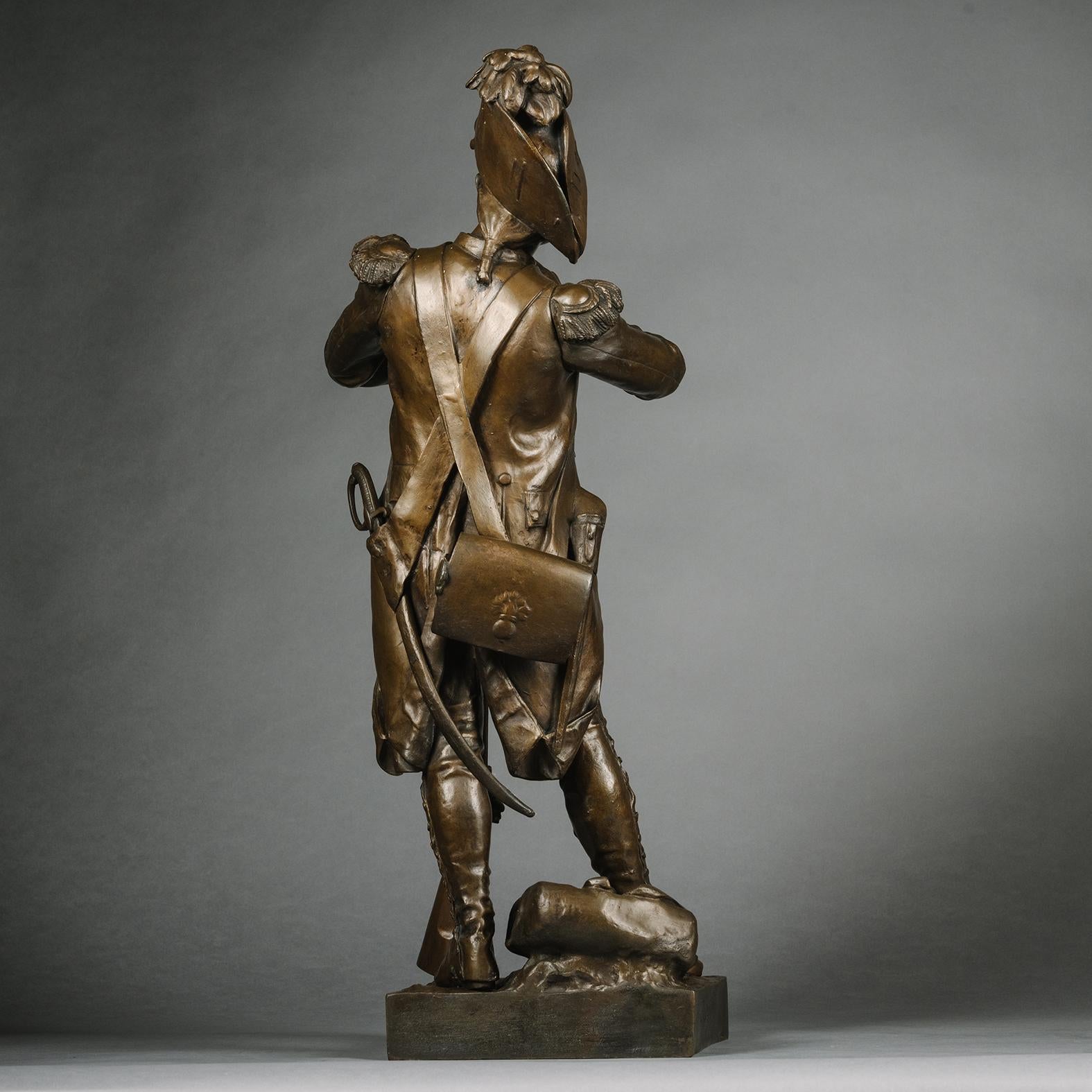 19th Century Pair of  Bronze Figures by Etienne-Henri Dumaige For Sale