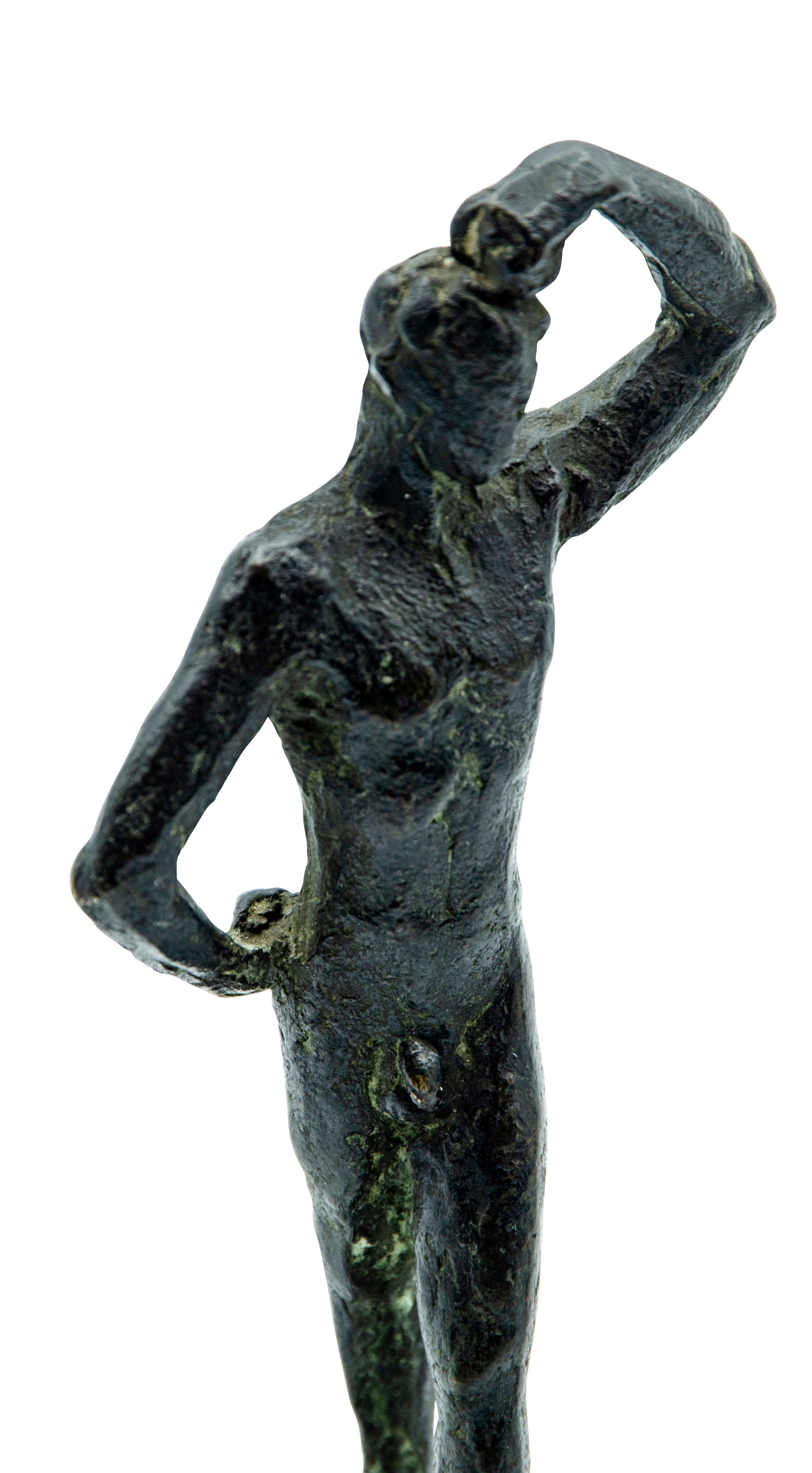 Paire de figures d'Adam et Ève en bronze de William Hunt Diederich en vente 1