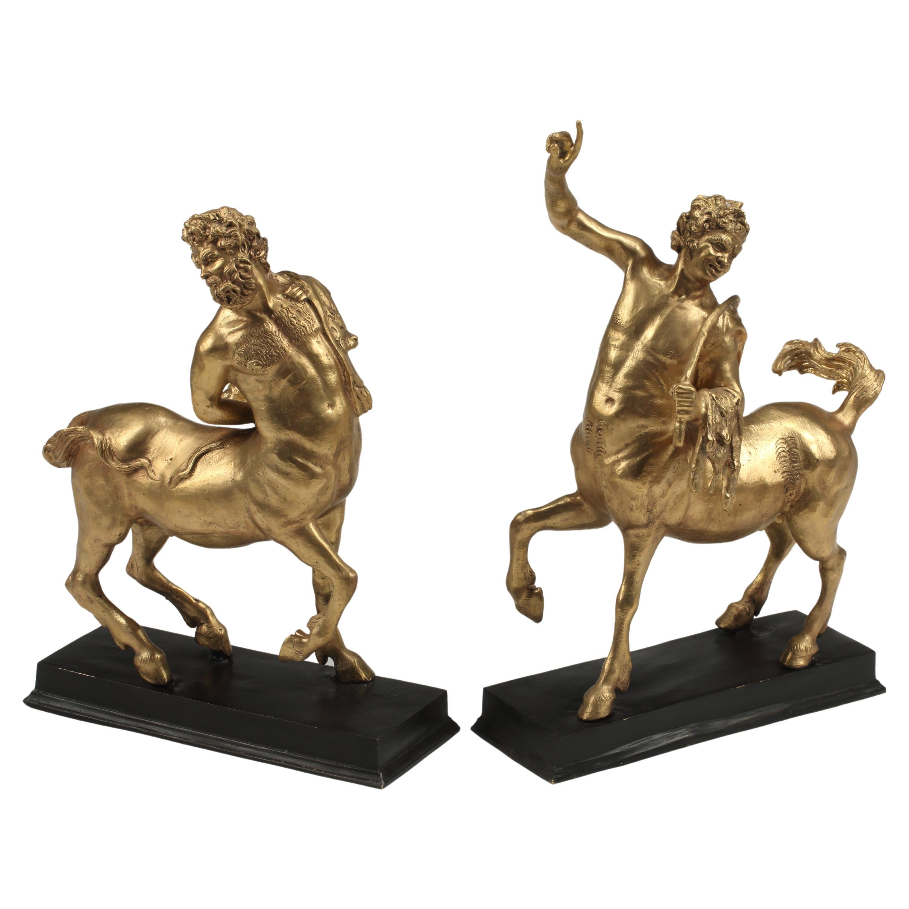 Pair of Bronze Furietti Centaurs For Sale