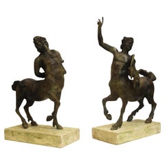 Coppia di Furietti in bronzo