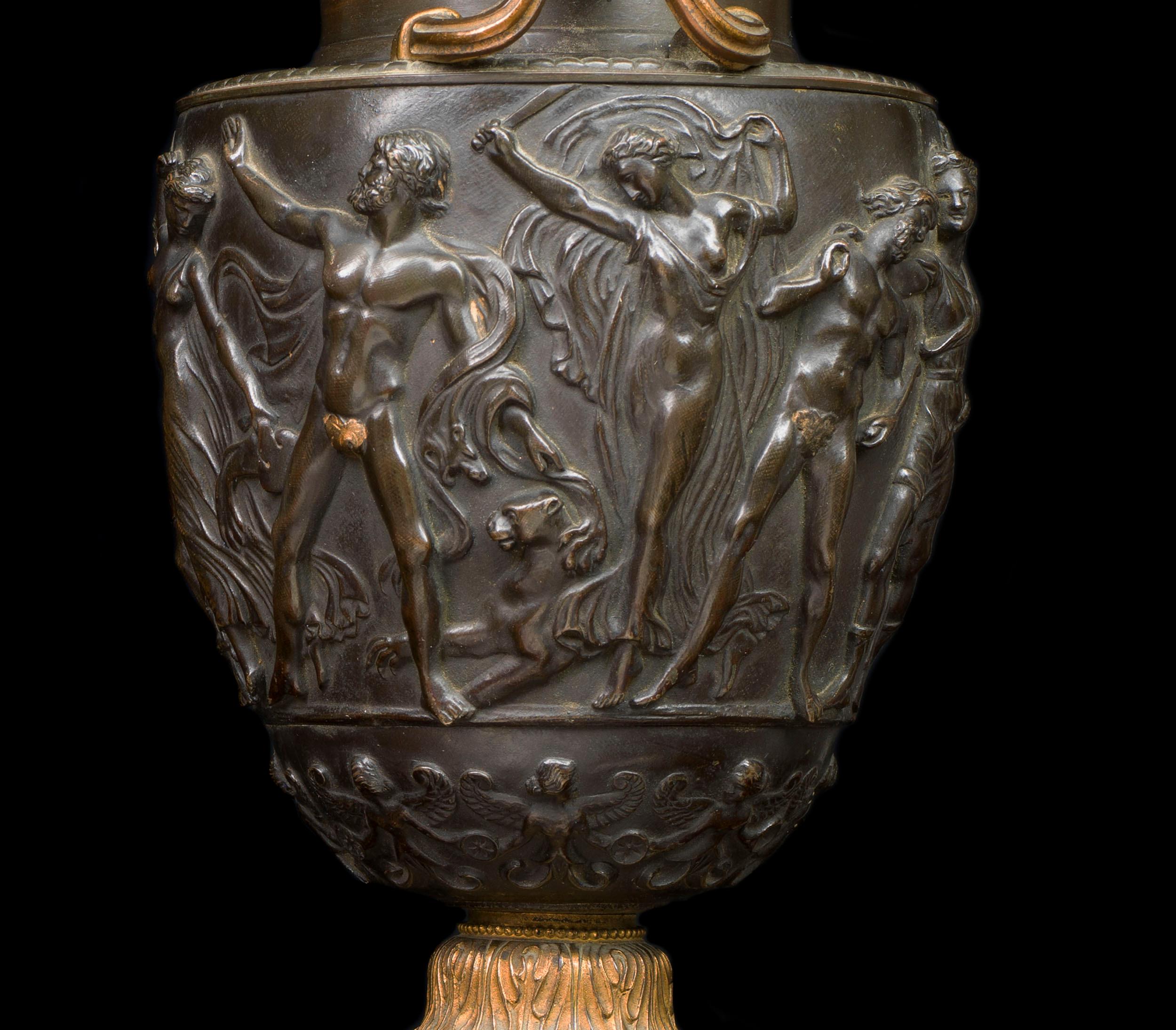 Pair of Bronze Grand Tour Townley Vases 4