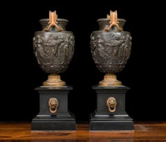 Pair of Bronze Grand Tour Townley Vases