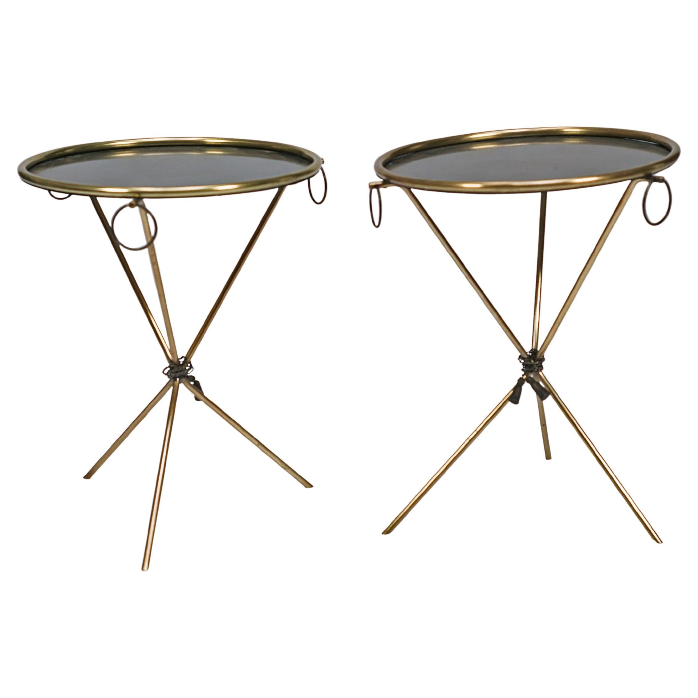 Paar Gueridons aus Bronze von Bagues und Maison Jansen im Angebot