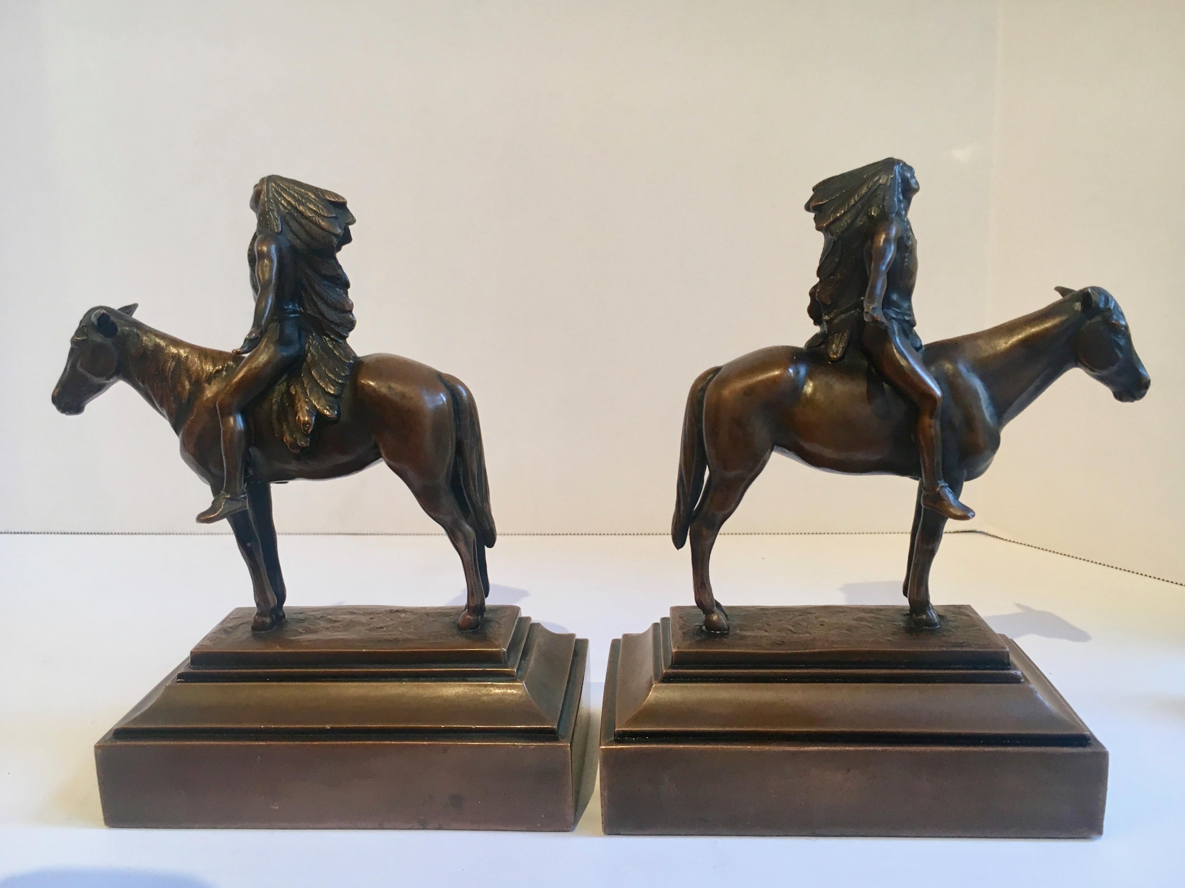Pair of Bronze Indian 