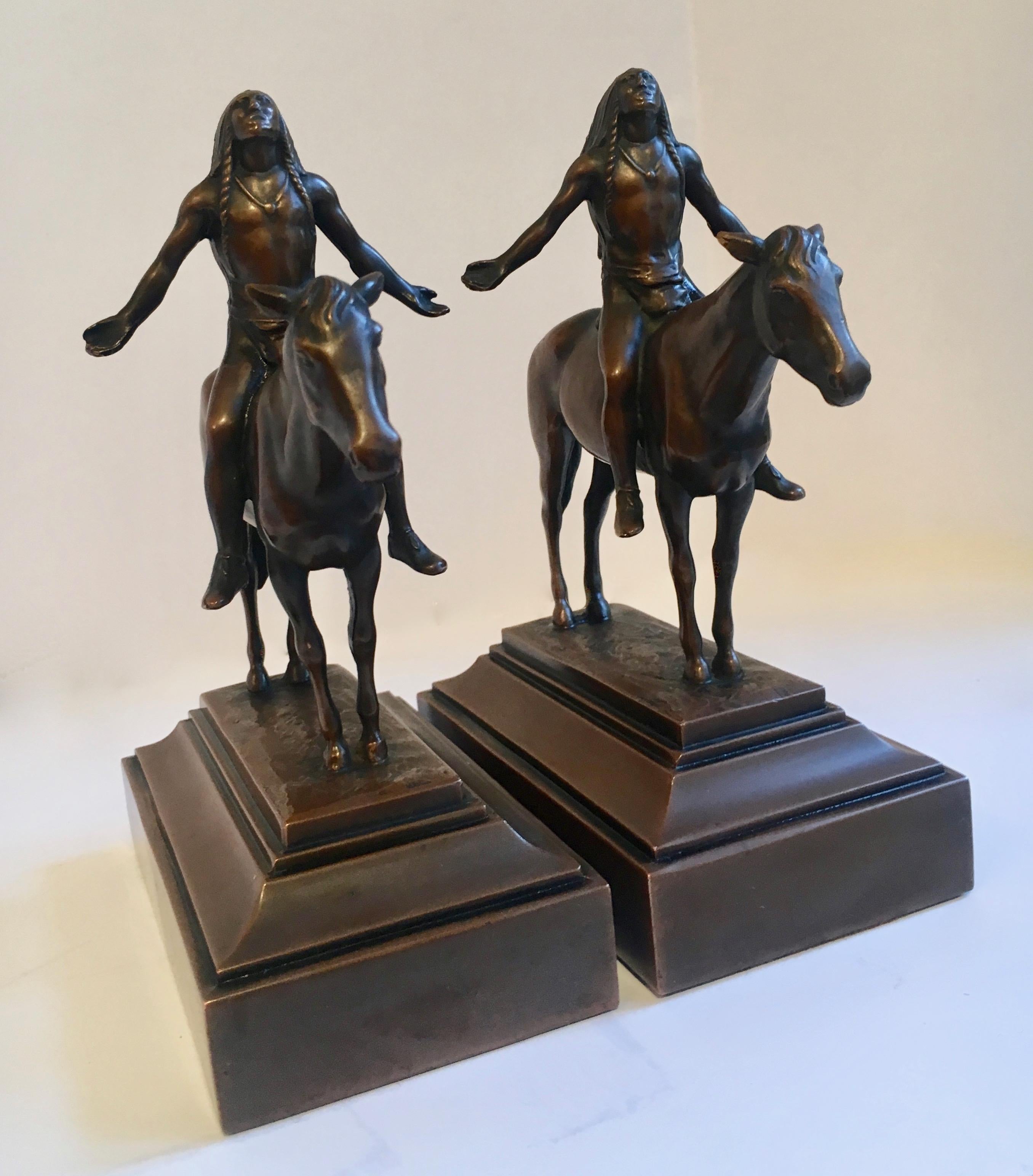 Pair of Bronze Indian 