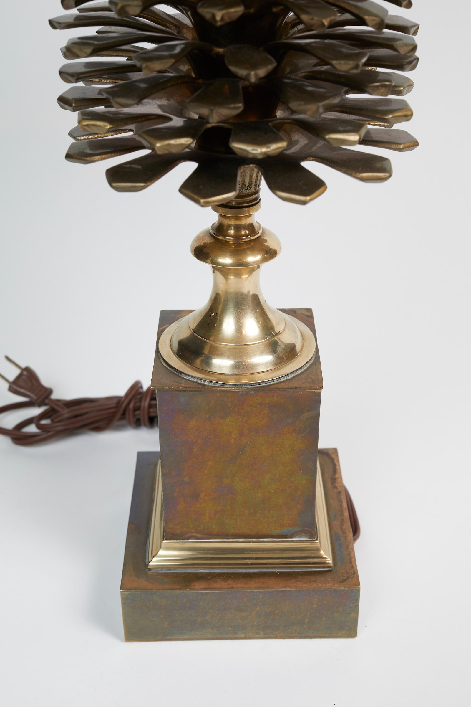 Pair of Bronze Lamps 