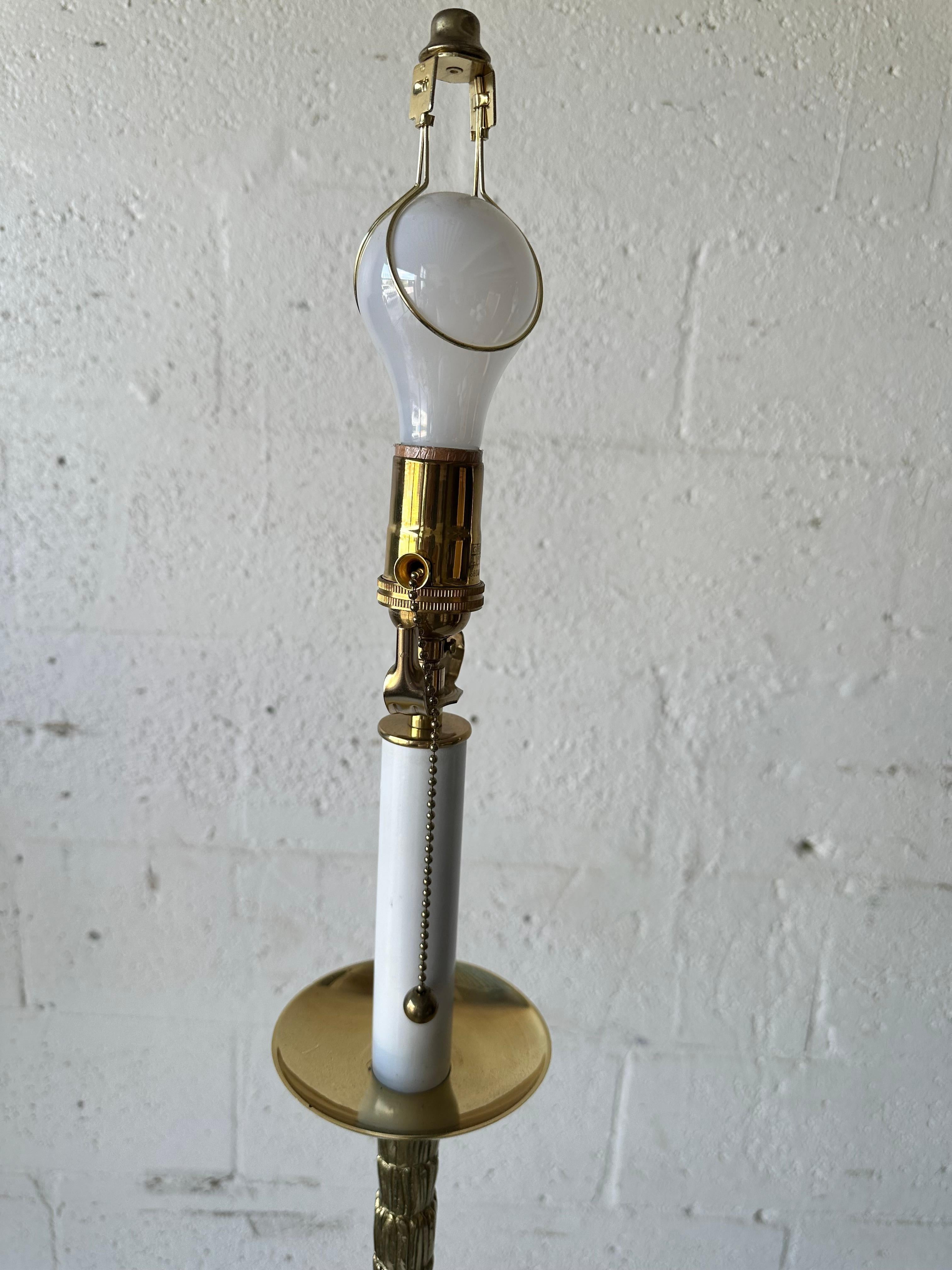 Pair Of Bronze Maison Bagues ‘Palm Tree’ Floor Lamp circa 1950’s For Sale 9