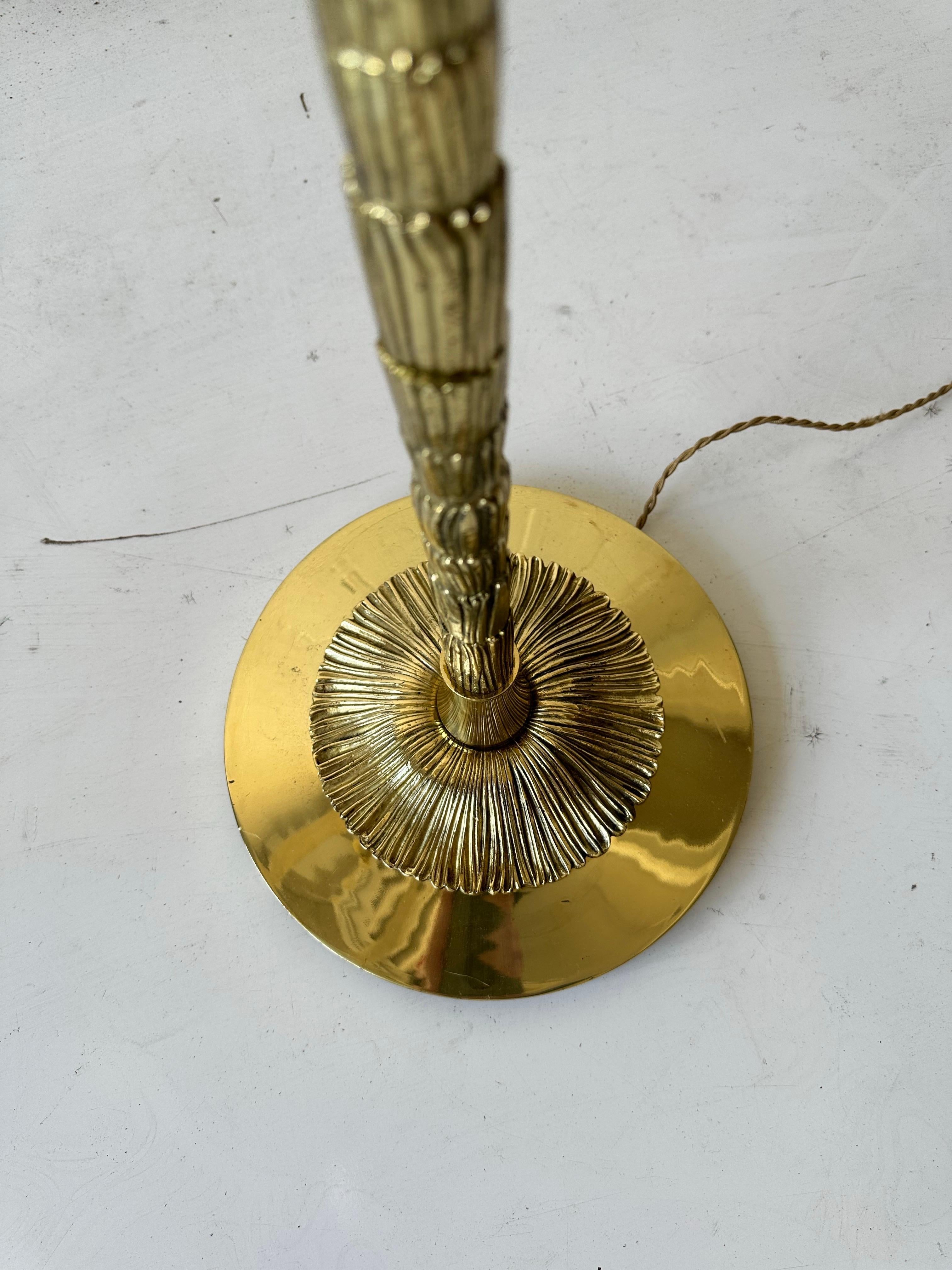 Pair Of Bronze Maison Bagues ‘Palm Tree’ Floor Lamp circa 1950’s For Sale 2