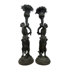 Maitland Smith-Figuren aus Bronze, Paar