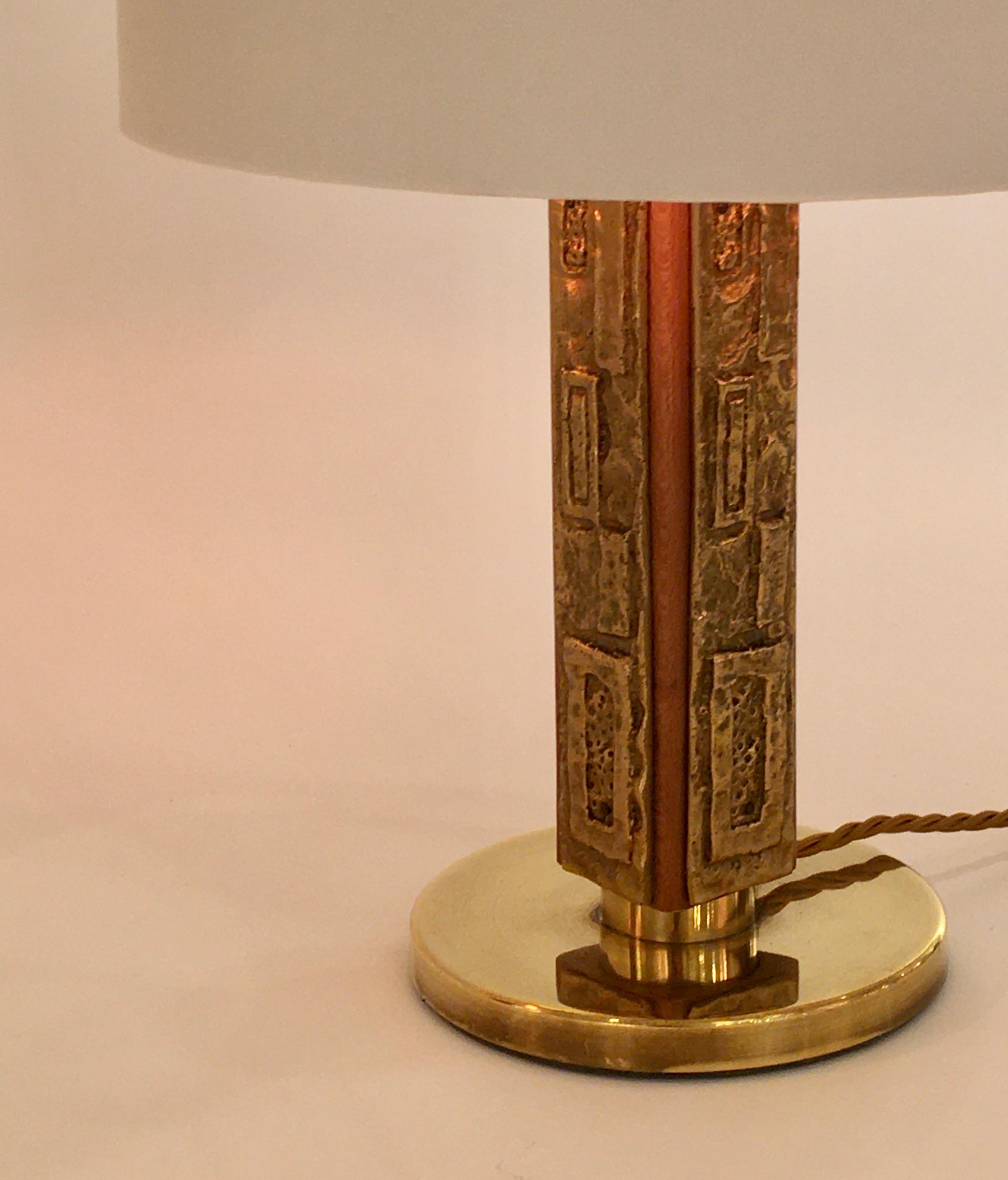 Pair of Bronze 'Margot' Table Lamps by Angelo Brotto for Esperia, Italy 4