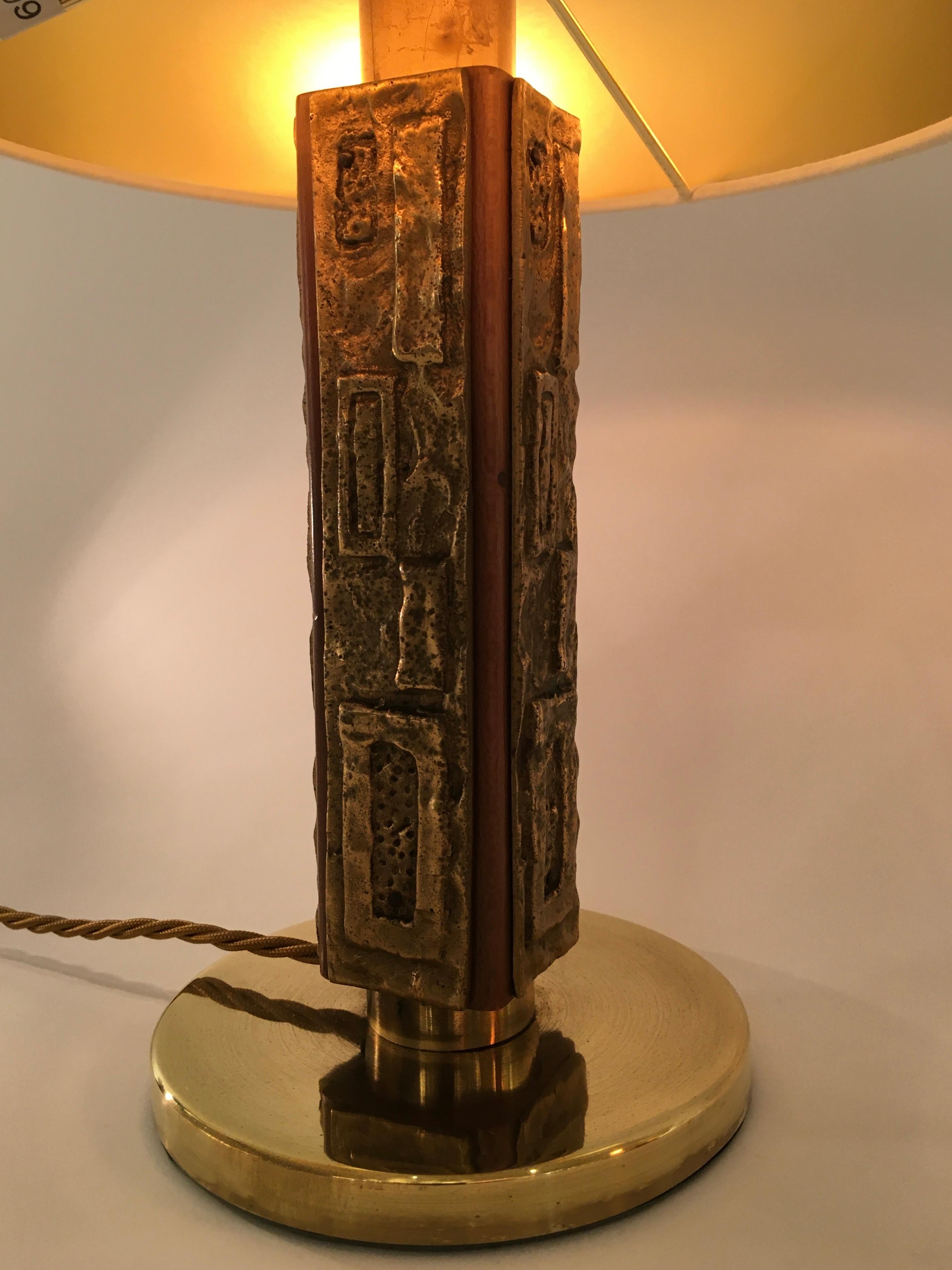 Pair of Bronze 'Margot' Table Lamps by Angelo Brotto for Esperia, Italy 2