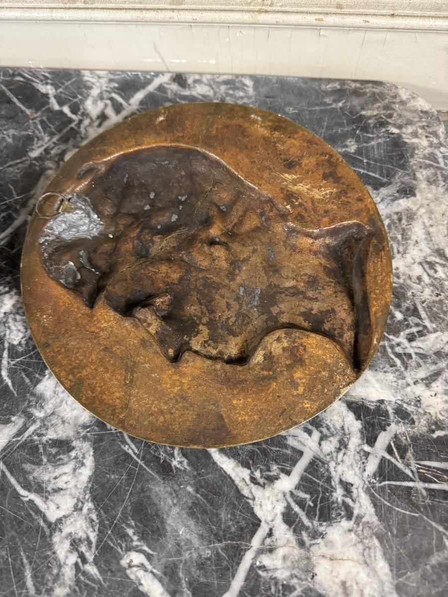 Coppia di medaglioni in bronzo, Rouget De Lille e J. j Rousseau in vendita 1