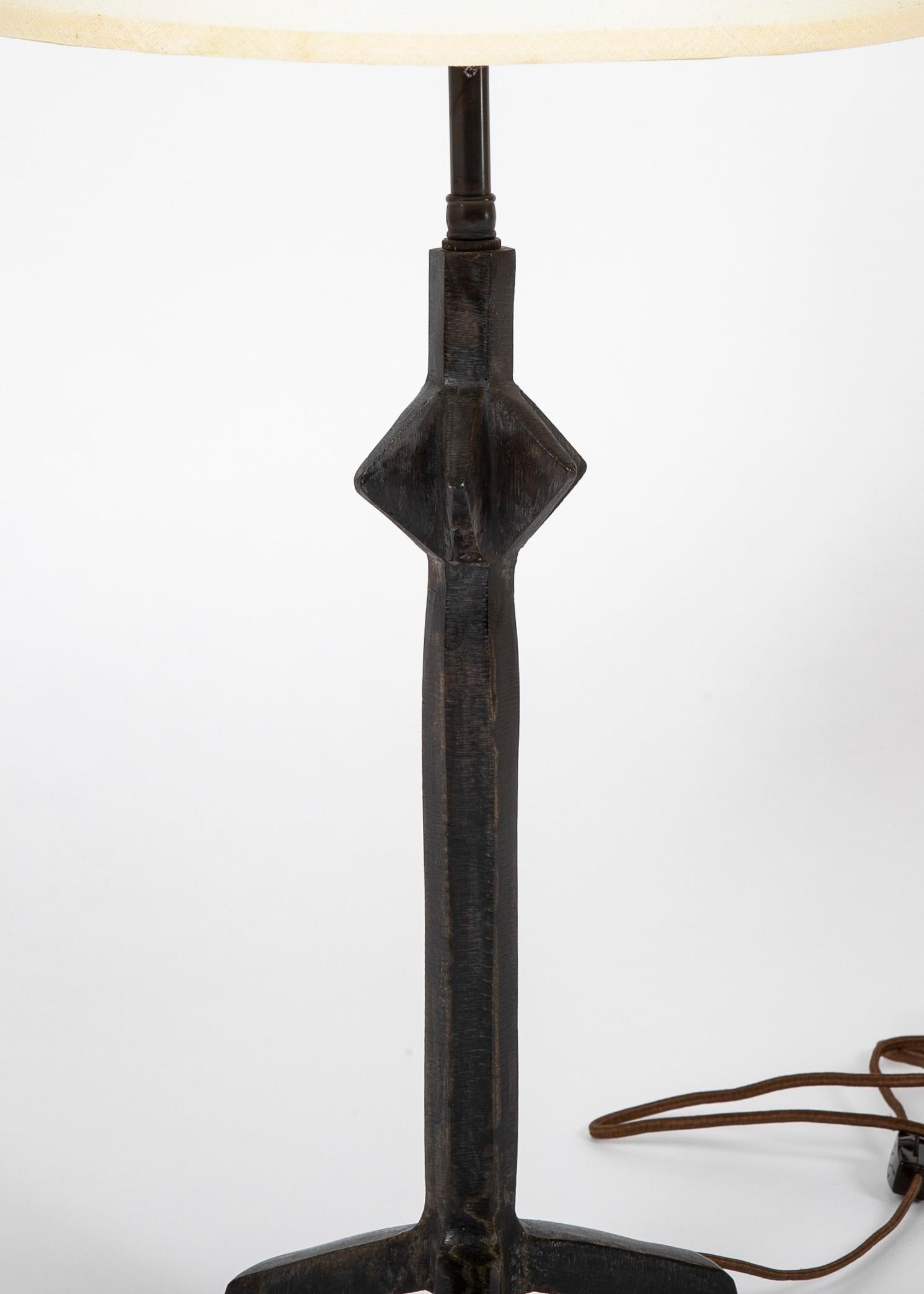 Pair of Bronze Modèle Etoile Lamps after Giacometti 1