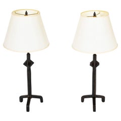 Pair of Bronze Modèle Etoile Lamps after Giacometti