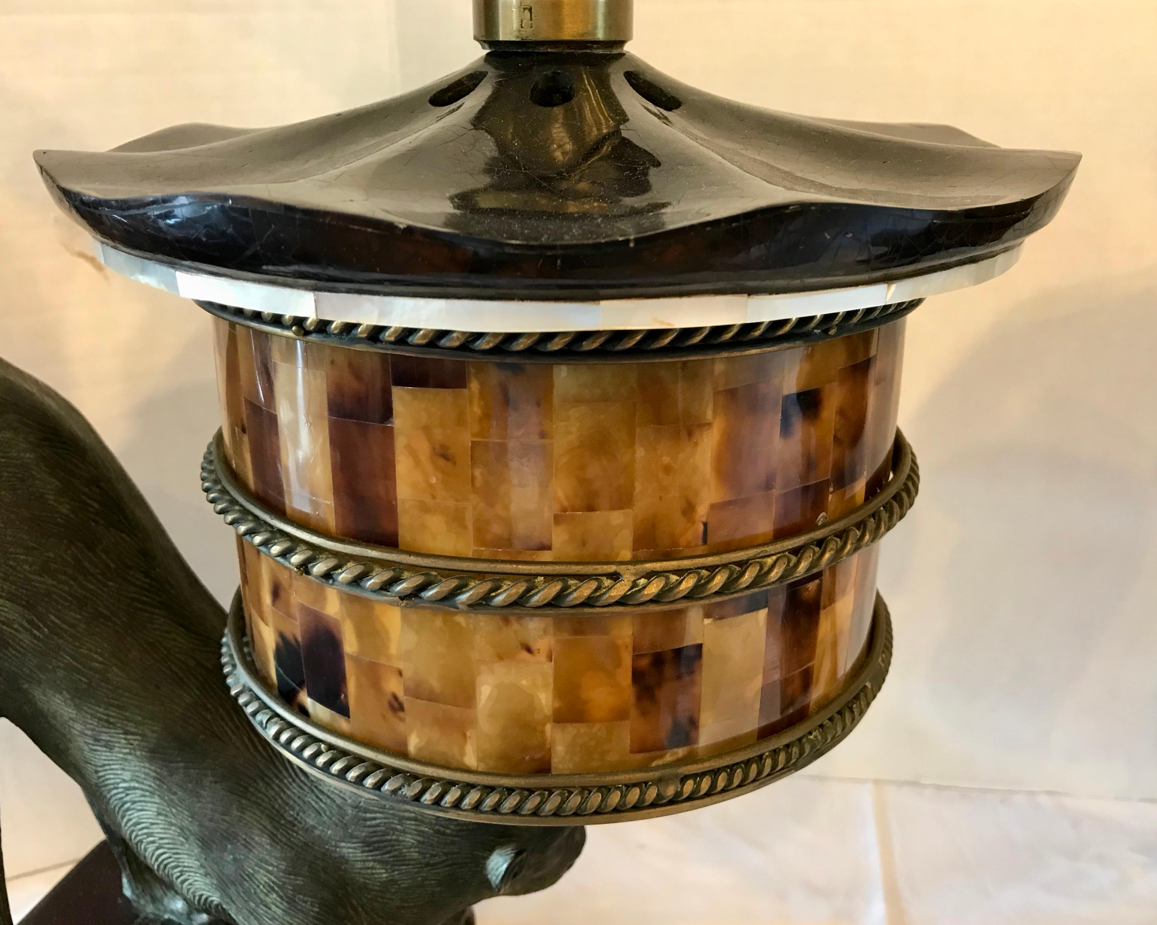 Pair of Bronze Monkey Motif Lamps by Maitland Smith 4
