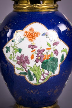 Pair of Bronze Mounted Chinese Porcelain Vases Mounted as Lamps, circa 1880