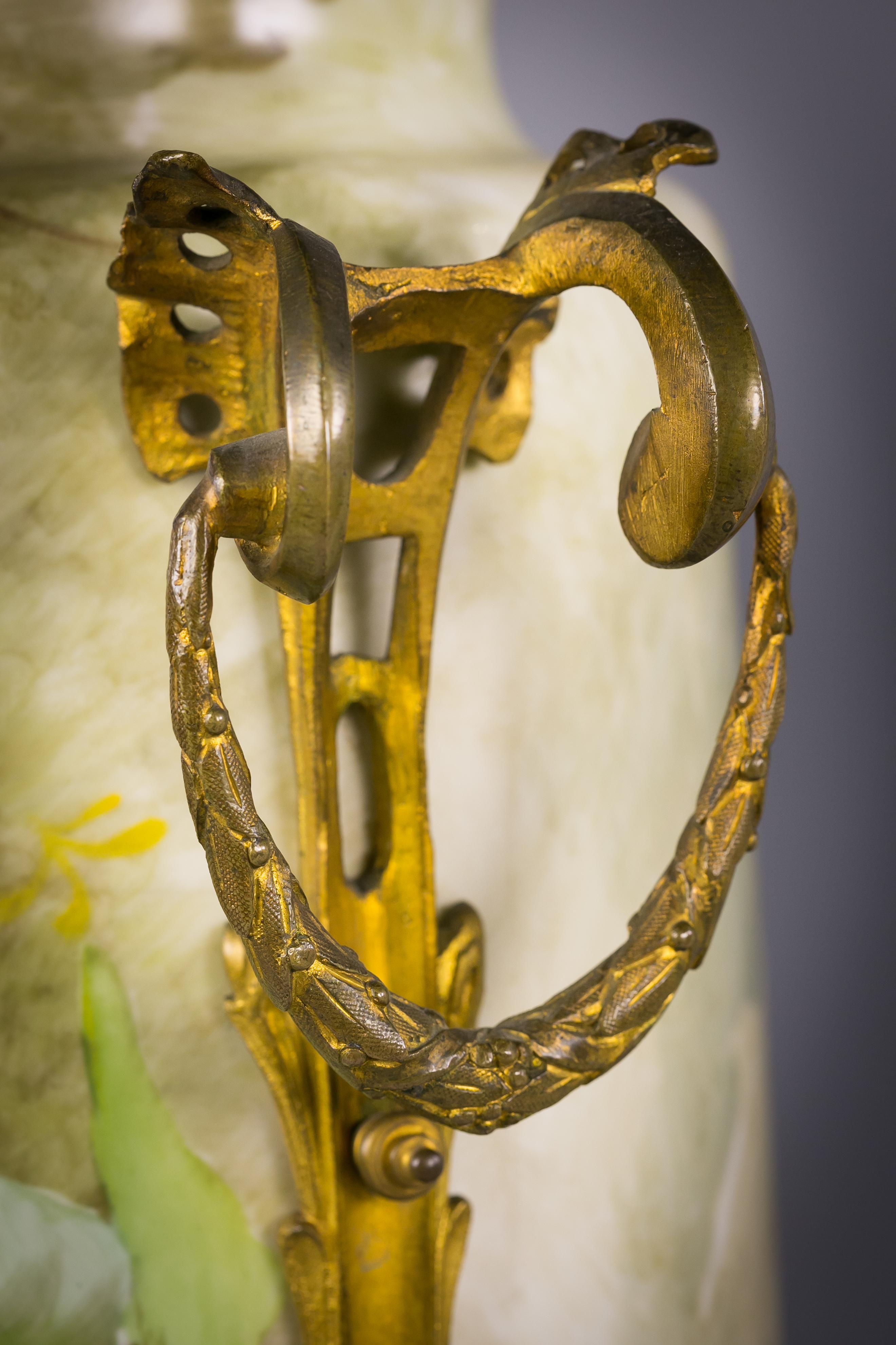 Pair of Bronze-Mounted French Porcelain Vases, circa 1880 2