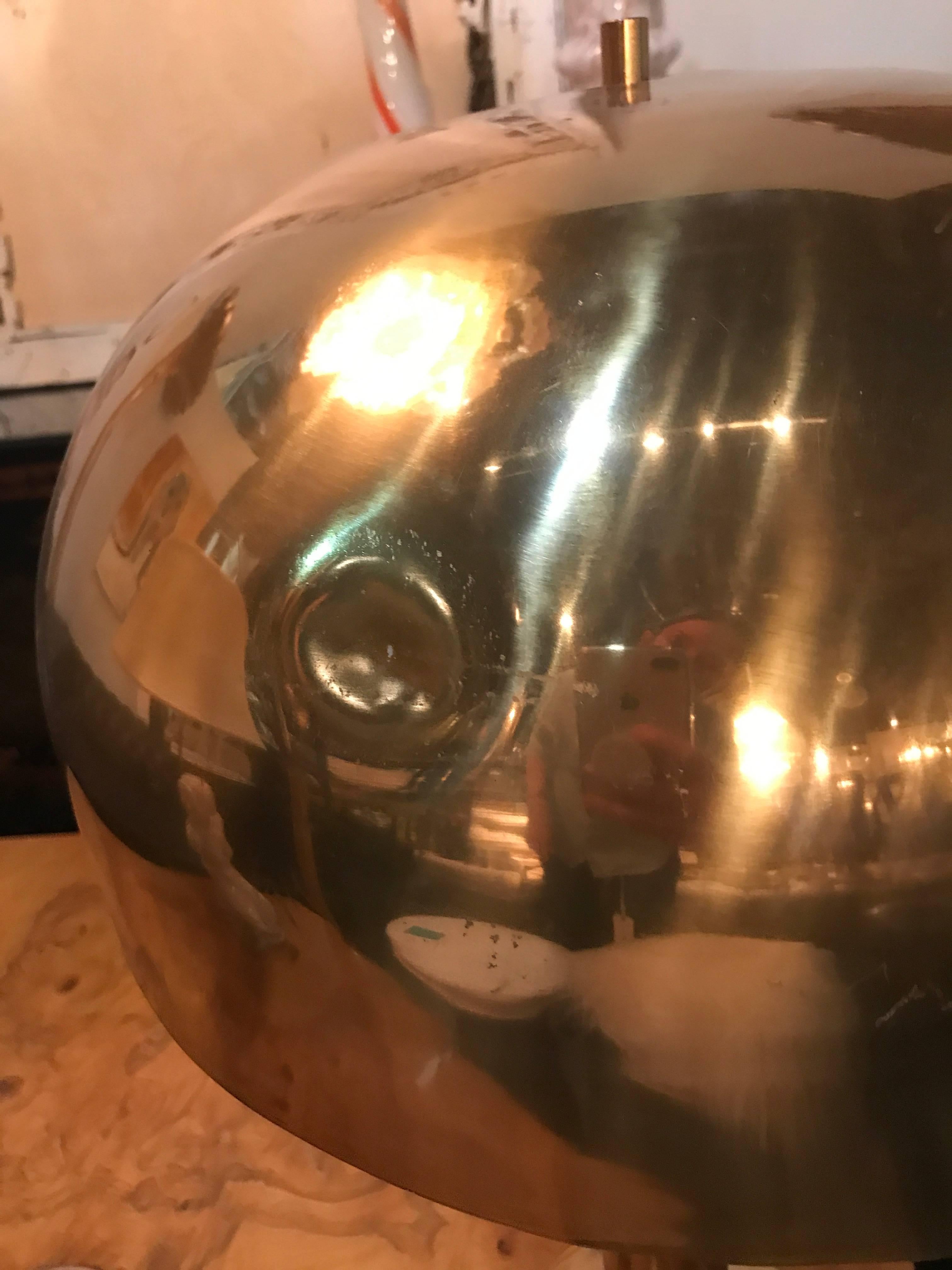 Pair of Bronze Mushroom Lamps in the Style of Laurel 3