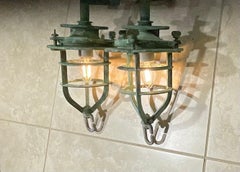 Pair Of Bronze Nautical Marine wall sconces, or Convoy Lights