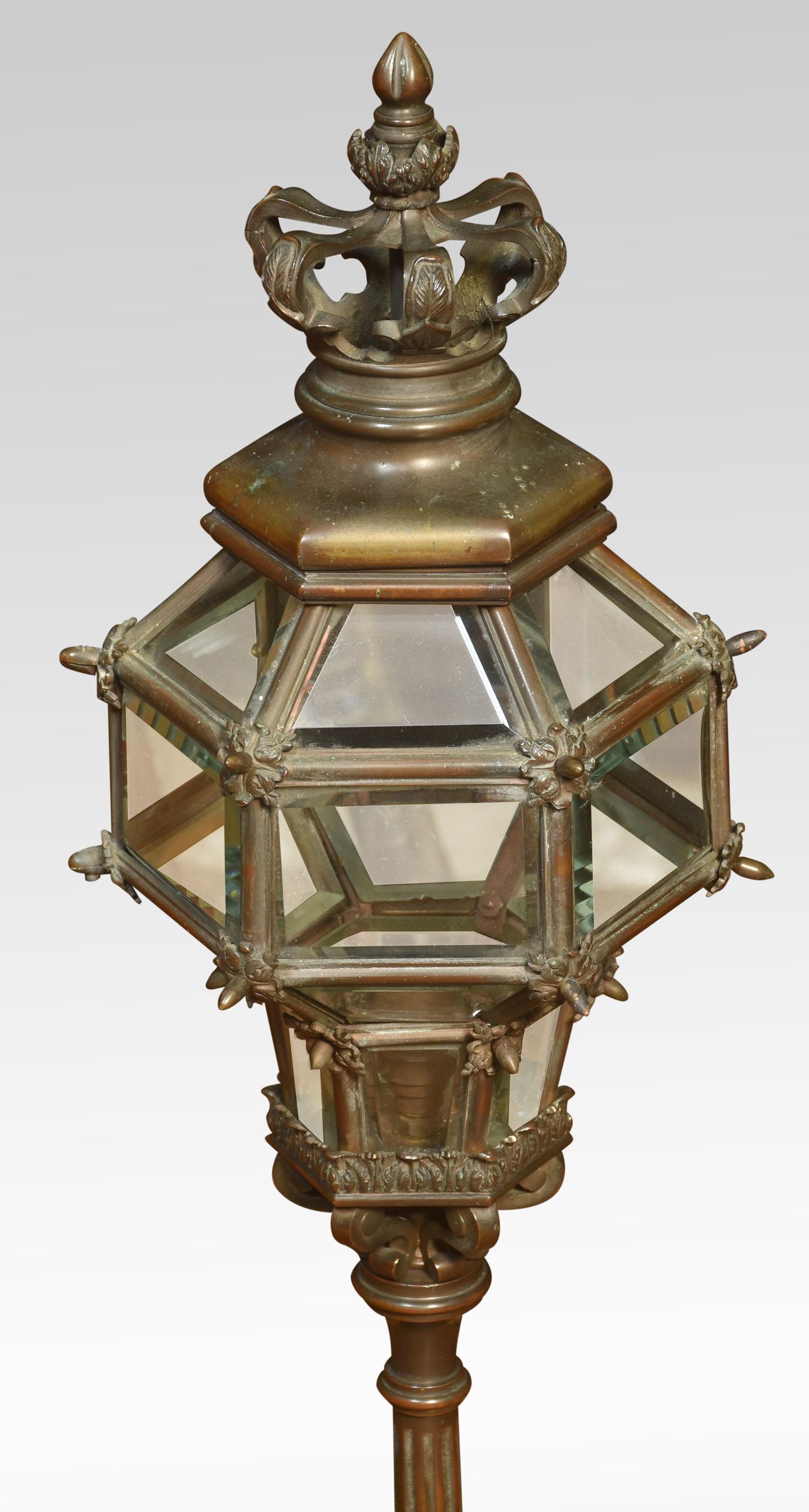 victorian newel post lamp