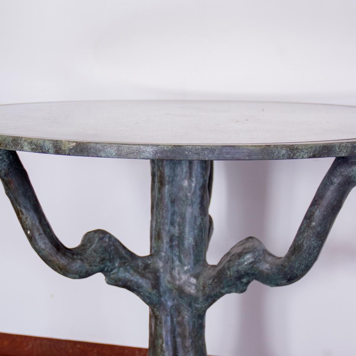 Pair of Tables on Sculpted Tree Trunk Bases circa 1960s 3