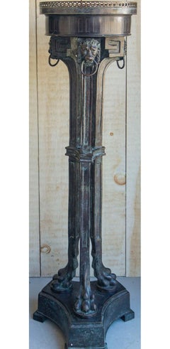 Pair of Bronze Pedestals