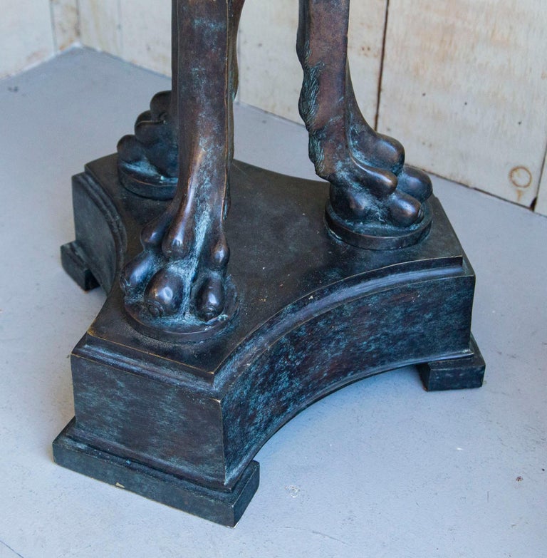 Pair of Bronze Pedestals at 1stDibs
