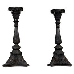 Par De Pedestales De Bronce, Italia, Siglo XIX