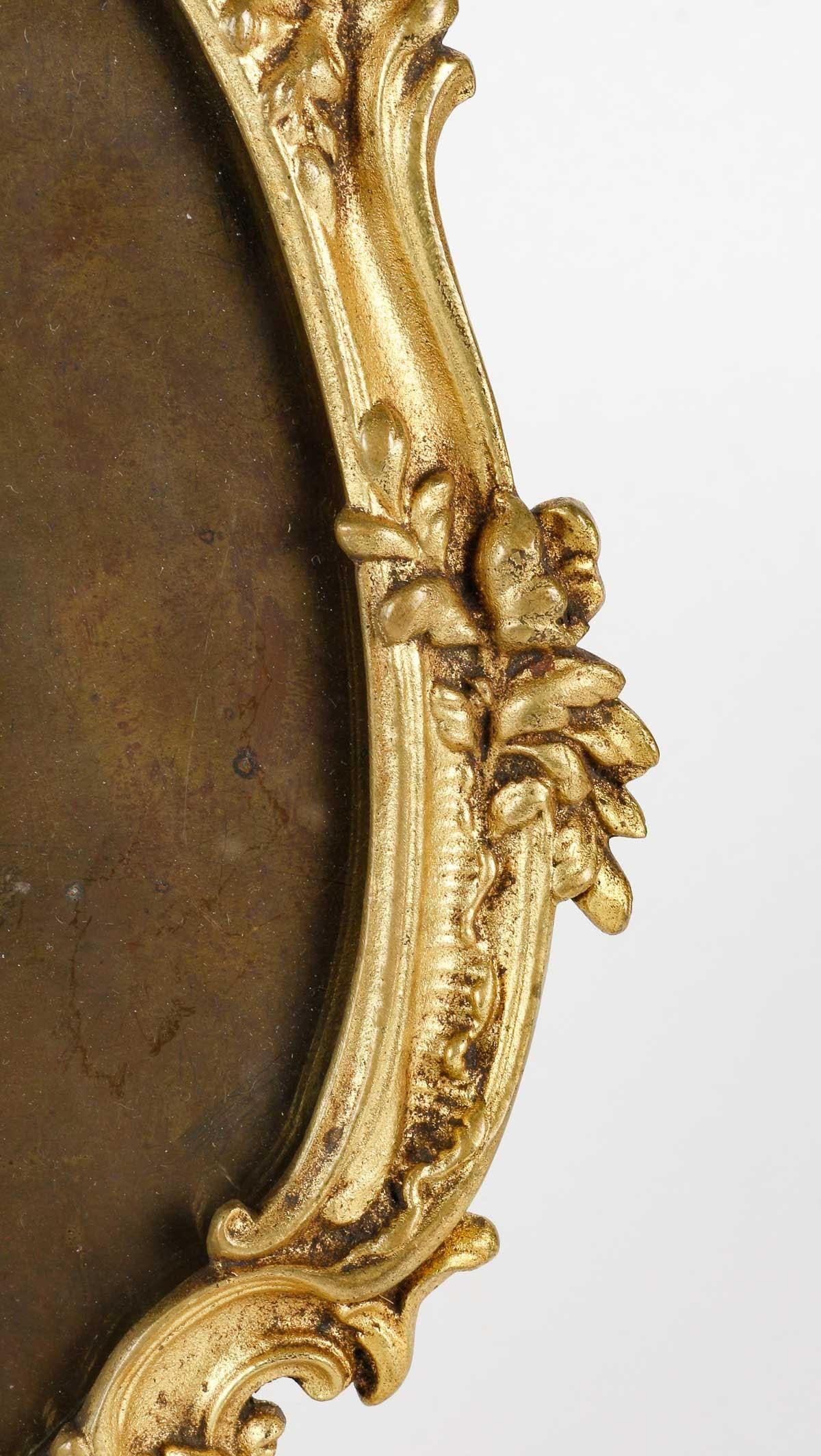 Paar Fotorahmen aus Bronze, Napoleon III.-Periode. (Französisch) im Angebot