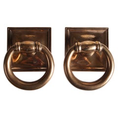 Pair of Bronze Ring Door Handles