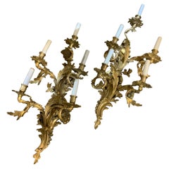 Coppia di lampade in bronzo, anni '10 del secolo scorso