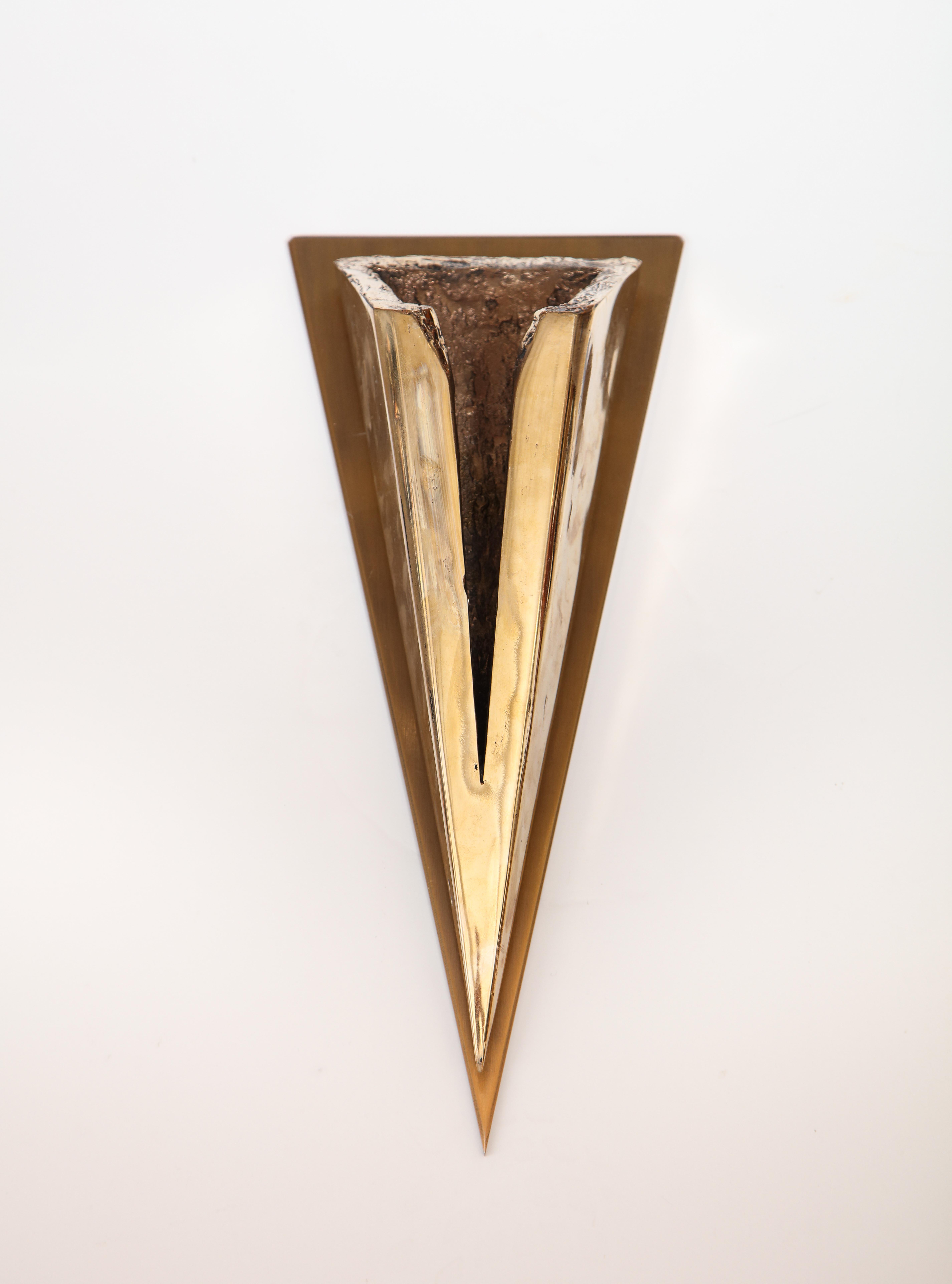 Paire d'appliques en bronze de Kelly Kiefer Bon état - En vente à New York, NY