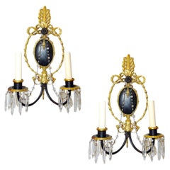 Pair of Bronze  Sconces