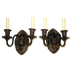 Pair of Bronze Sconces