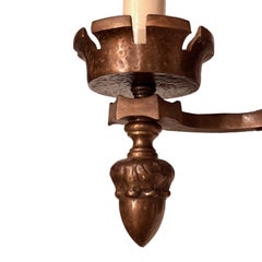 Pair of Bronze Sconces with Knight Backplate