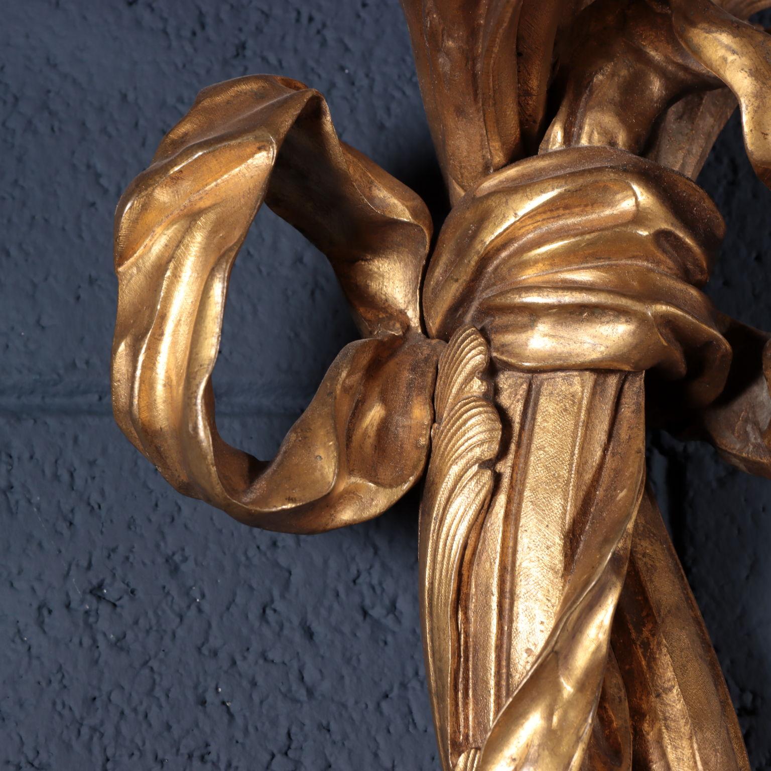 Pair of Bronze Sconces with Seven Branches 3
