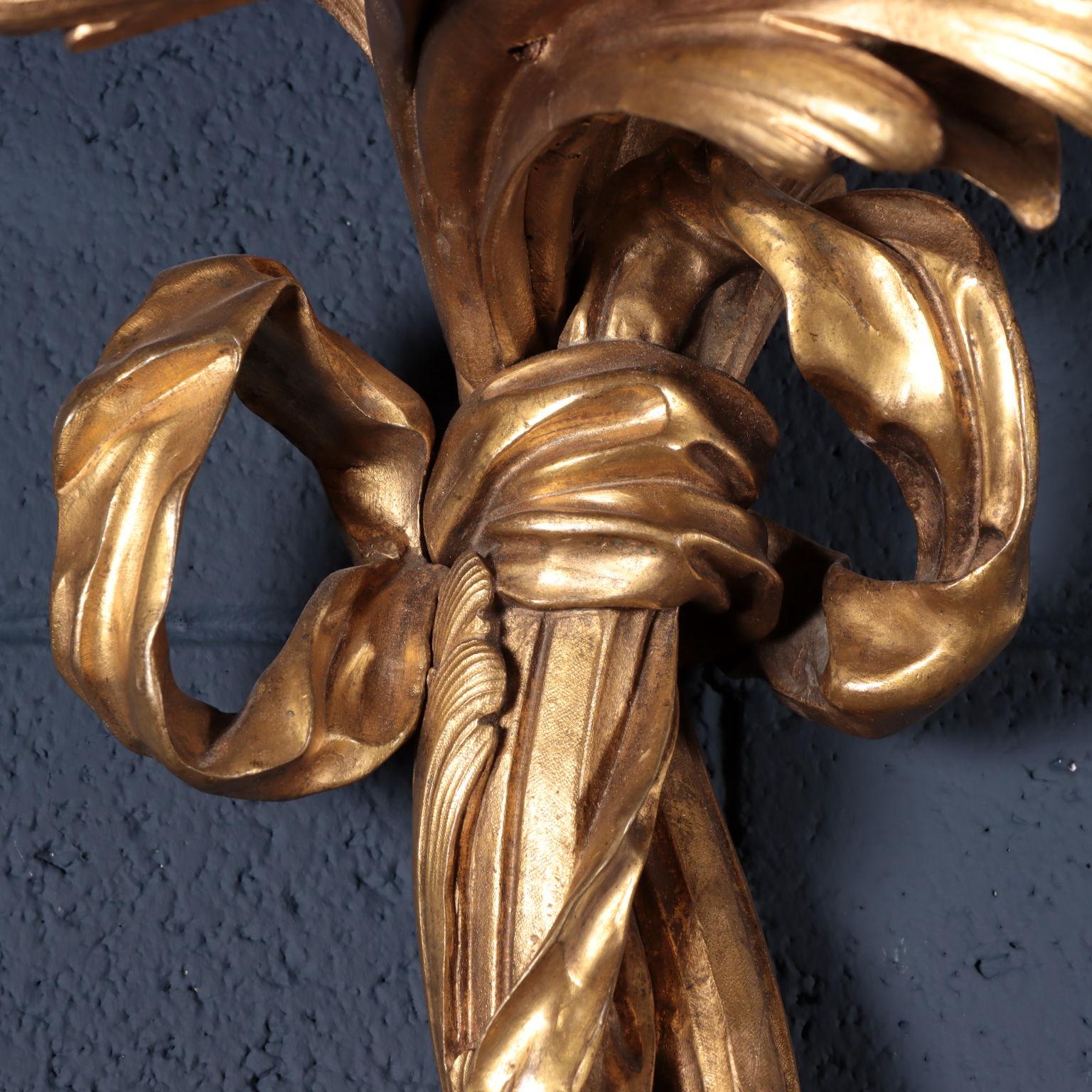 Pair of Bronze Sconces with Seven Branches 4