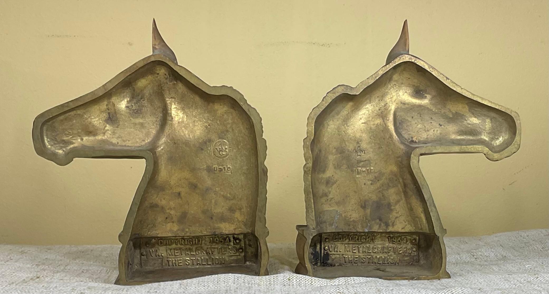 Cast Pair of Bronze Sculptor Bookends