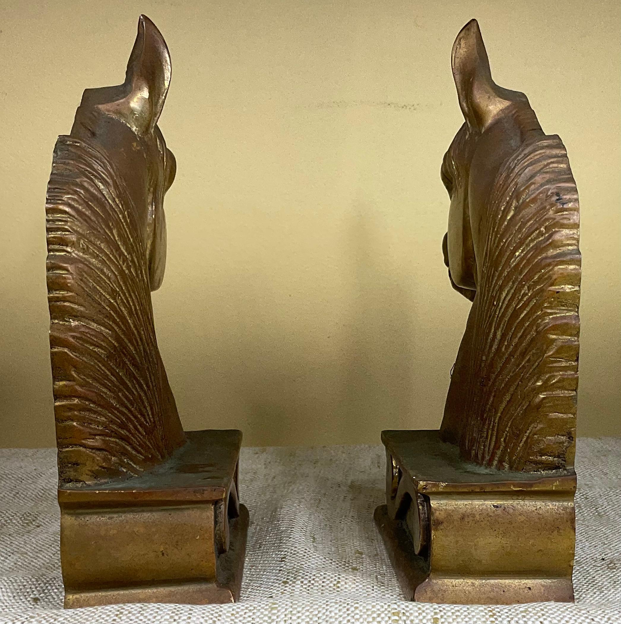 20th Century Pair of Bronze Sculptor Bookends