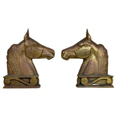 Vintage Pair of Bronze Sculptor Bookends